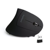 Arizone Vertical Wireless Mouse, Ergonomic 6-Button Mouse with Adjustable DPI, Type-C Rechargeable Silent Mouse for Laptop & PC