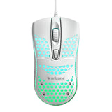 Arizone Wired Mouse with Honeycomb Lightweight Design and Adjustable DPI – USB Gaming Mouse for Laptop and PC