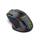 Arizone Dual Mode Wireless Mouse with Bluetooth & 2.4GHz, DPI Adjustment, Mute Click, Light Mode Switch, and Forward/Backward Buttons