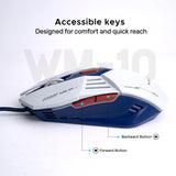 Arizone Wired Mouse with RGB Light, DPI Adjustment, and Forward/Backward Buttons – USB Gaming Mouse for Laptop and PC