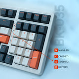 Arizone BK-035 2.4GHz Wireless Keyboard – English/Arabic Layout – Swappable Keycaps – Replaceable Battery – USB Nano Receiver – Slim Desk Accessory