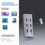 Arizone®USB HUB XL-6030 (7 PORT HUB) 1*USB 3.0/6*USB 2.0