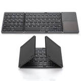 ARIZONE Wireless Mini Bluetooth 3.0 Foldable Keyboard, Wireless Bluetooth Keyboard with Touchpad