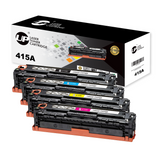 4-Pack UP Compatible Toner Cartridge 415A 415X W2030A W2030X Color LaserJet Pro MFP M479fdw M454dw M479fdn M479dw M479fnw M479 M454dn M454 (Black,Cyan,Yellow,Magenta, 4-Pack)